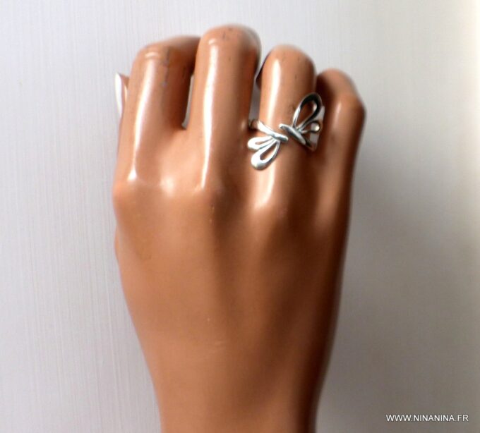 N1315D bague argent originale pour femme- Bijoux Bagues en ligne Ninanina