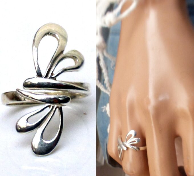 N1315E bague argent originale pour femme- Bijoux Bagues en ligne Ninanina