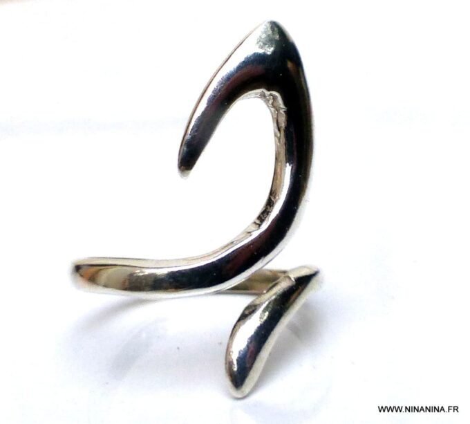 N1316C Bague argent femme originale ajustable - Bijoux Bagues en ligne Ninanina