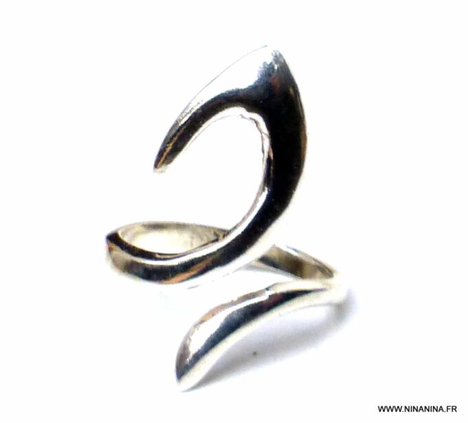N1316D Bague argent femme originale ajustable - Bijoux Bagues en ligne Ninanina