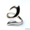 N1316F Bague argent femme originale ajustable - Bijoux Bagues en ligne Ninanina