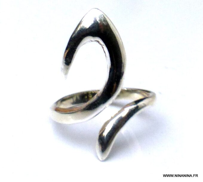 N1316K Bague argent femme originale ajustable - Bijoux Bagues en ligne Ninanina