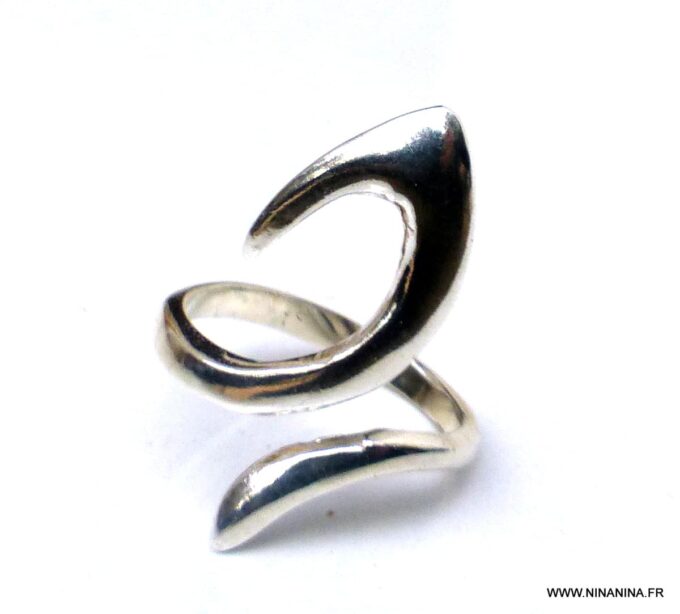 N1316M Bague argent femme originale ajustable - Bijoux Bagues en ligne Ninanina