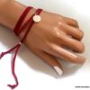N1578b_Bracelet_femme_wrap_cordon_daim_rouge_medaille_argent_925_massif_NINANINA