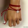 N1578d_Bracelet_femme_wrap_cordon_daim_rouge_medaille_argent_925_massif_NINANINA