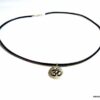 N1581terf_Collier_homme_cordon_cuir_ohm_argent_925_massif