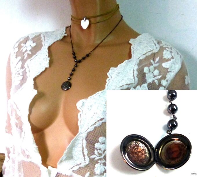 N1591terf_collier_femme_chapelet_porte-photo_metal_noir_perles-2