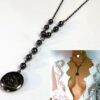 N1591terj_collier_femme_chapelet_porte-photo_metal_noir_perles-1