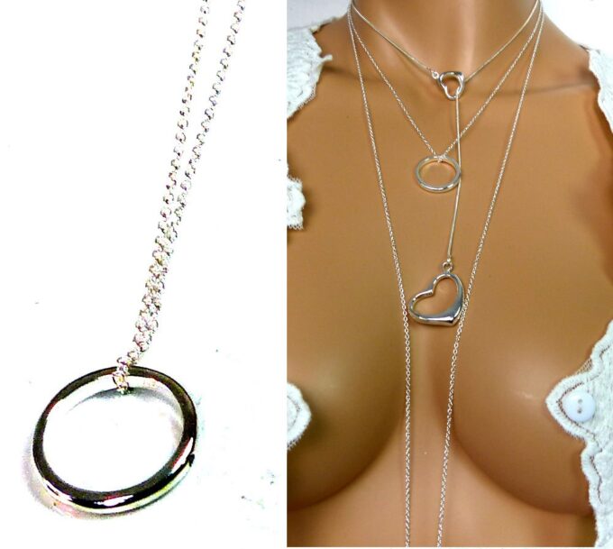 N1650tertere_Collier_anneau_plaque_argent