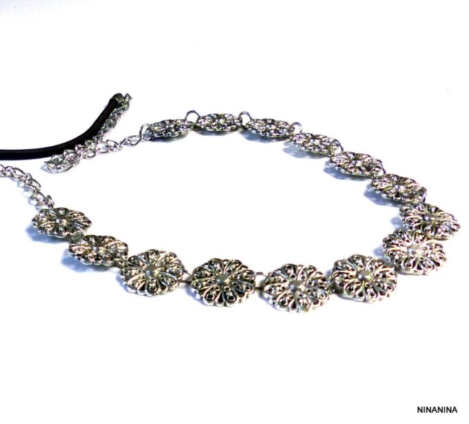 N1704terc_Headband_fleurs_metal_argent