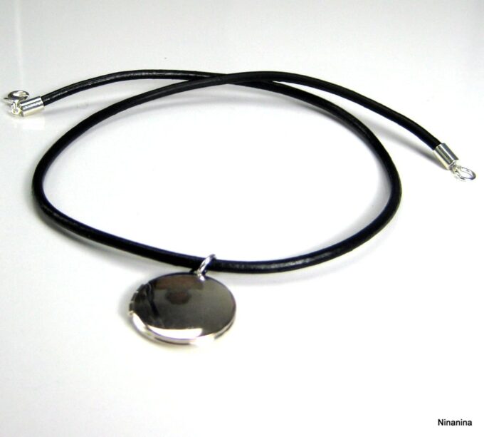N1709terb_collier_cuir_porte-photo_plaque_argent