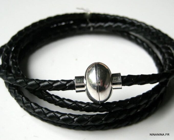 N1745TER_bracelet_cuir_tresse_et_fermoir_boule