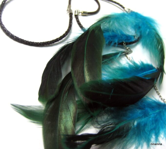 N1788tera_headband_cuir_tresse_et_plumes_turquoises-1