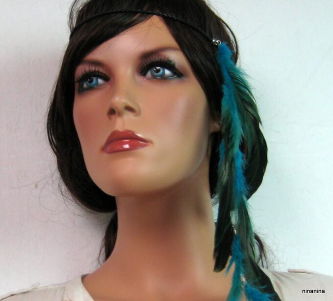 N1788terl_headband_cuir_tresse_et_plumes_turquoises