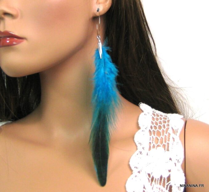 N1794terq_boucles_creoles_plumes_turquoise