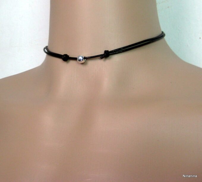 N1823terd_collier_cordon_cuir_homme_perle_argent