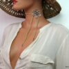 N1825term_collier_cordon_daim_et_fleur_argent