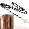 N1862e_Collier_croix_femme_long_chapelet_rosaire_perles_noires_metal_argente_-_Bijoux_Colliers_en_ligne_Ninanina