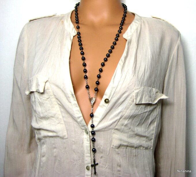 N1862terf_chapelet_croix_perles_noires