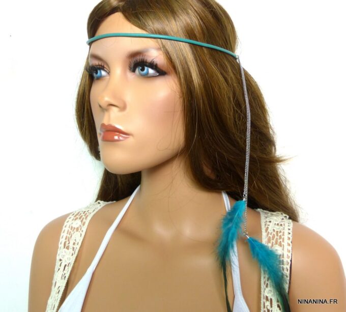 N1926terk_headband_cuir_et_plumes_turquoises
