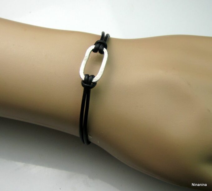 N1940terh_bracelet_cordon_anneau_argent_massif