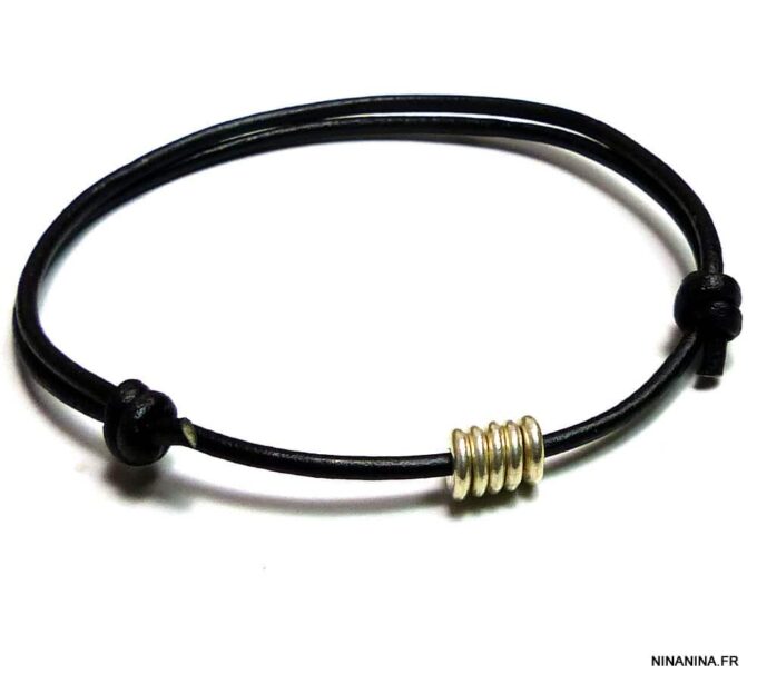 N1942terb_bracelet_cordon_cuir_disques_argent_massif