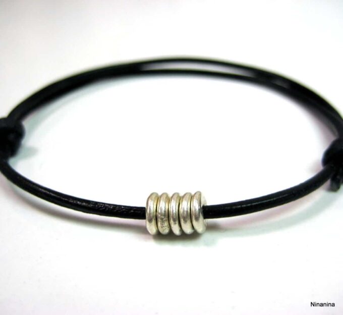 N1942terc_bracelet_cordon_cuir_homme_argent_massif