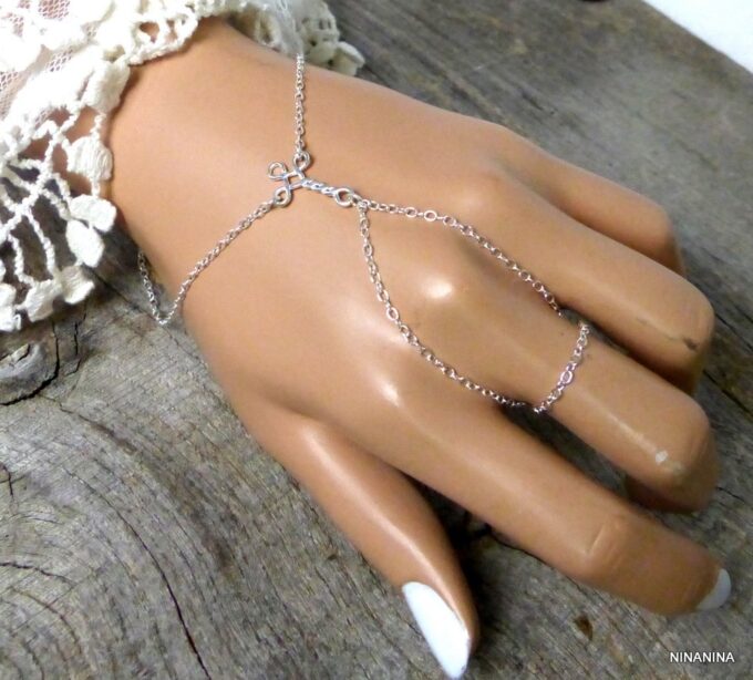 N1963terb_bracelet_bague_chaine_de_main_argent_massif