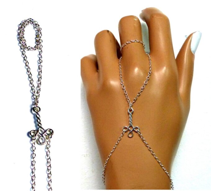 N1963tere_bracelet_bague_chaine_de_main_argent_massif