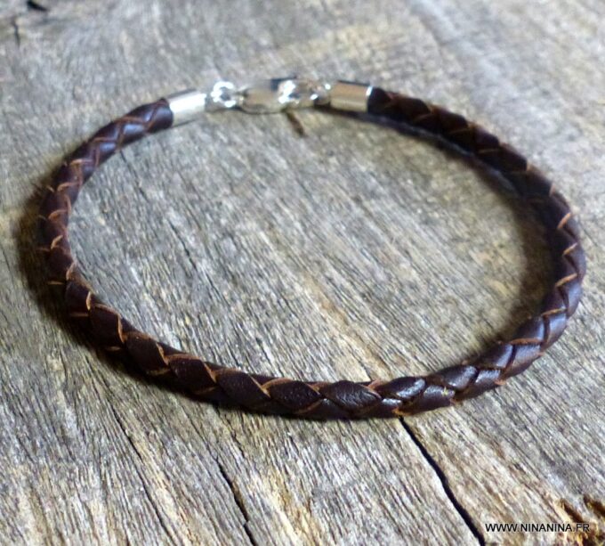 N1965j_Bracelet_homme_femme_cordon_cuir_tresse_argent_925_massif_NINANINA-1