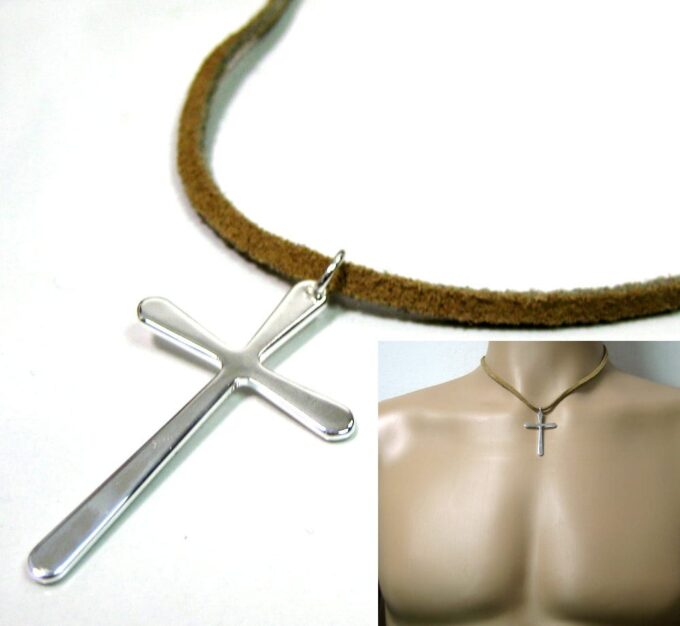 N2033TERc_collier_homme_daim_croix_plaque_argent