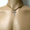 N2033TERe_collier_homme_daim_croix_plaque_argent