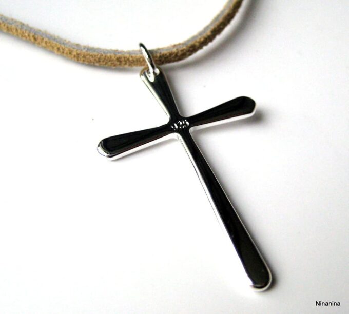 N2033ter_collier_homme_daim_et_croix_plaque_argent