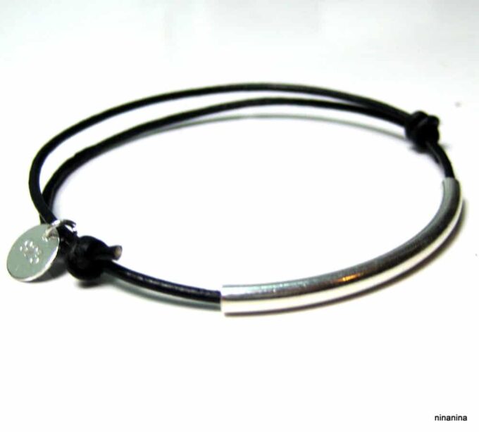 N2034terter_bracelet_cordon_cuir_demi-lune_argent_massif