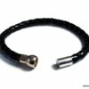 N2048g_Bracelet_homme_cuir_tresse_fermoir_boule_acier_inoxydable