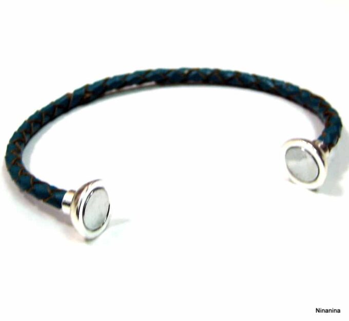 N2057terh_bracelet_cuir_tresse_et_fermoir_boule_aimante