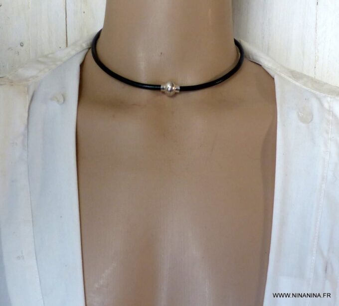 N2062c_-_Collier_cordon_cuir_ras_de_cou_homme_et_femme_-_Bijoux_Colliers_en_ligne_Ninanina