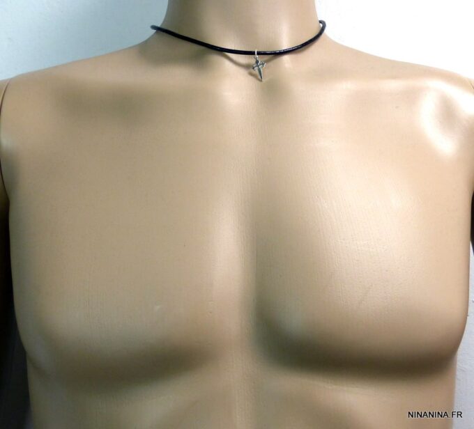 N2088TERe_collier_cordon_cuir_croix_santiago_argent_massif