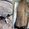 N2089a_Collier_homme_cordon_cuir_croix_argent_925_massif_NINANINA