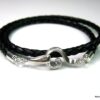 N2110ter_bracelet_cuir_tresse_et_fermoir_crochet_argent_massif