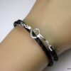 N2110terh_bracelet_cuir_tresse_et_fermoir_crochet_argent_massif