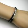 N2110terk_bracelet_cuir_tresse_et_fermoir_crochet_argent_massif