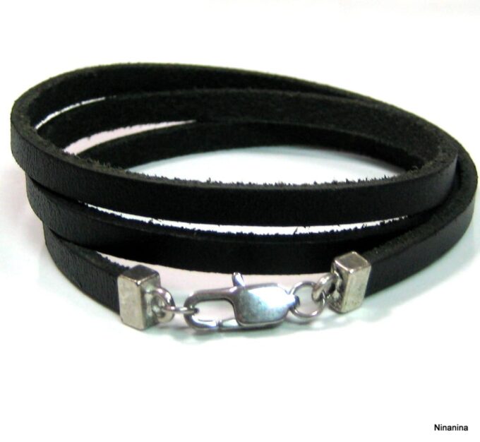 N2111terd_bracelet_wrap_homme_cuir_noir