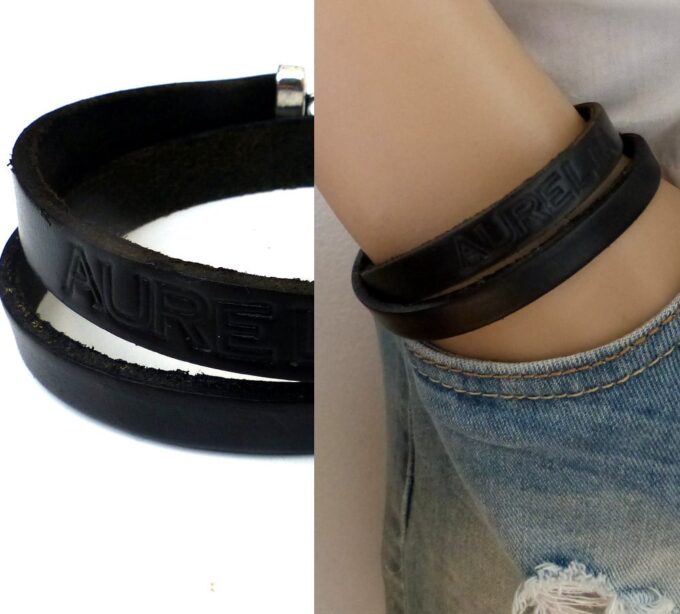 N2112b_Bracelet_homme_personnalise_cuir_2_tours_-_Bijoux_Bracelets_en_ligne_ninanina