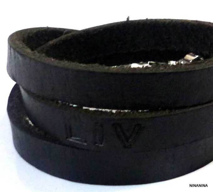 N2113terc_Bracelet_homme_cuir_3_tours_personnalise_prenom