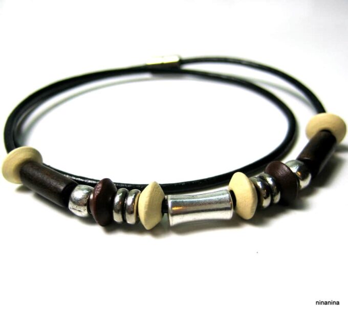 N2163ter_bracelet_homme_wrap_cuir_et_perles_bois
