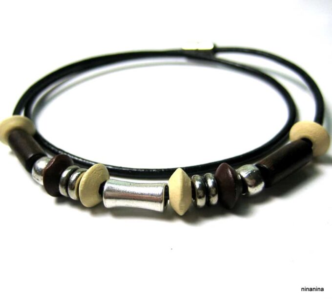 N2163tera_bracelet_homme_wrap_cuir_et_perles_bois