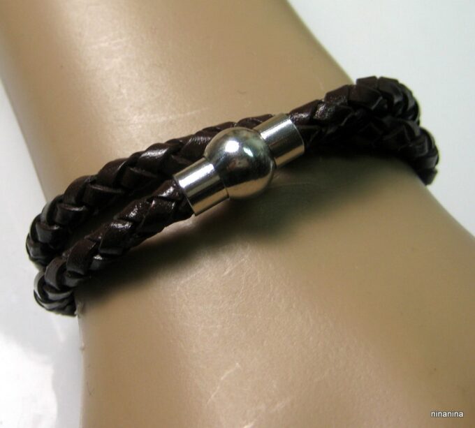 N2171terg_bracelet_cuir_tressee_et_fermoir_boule