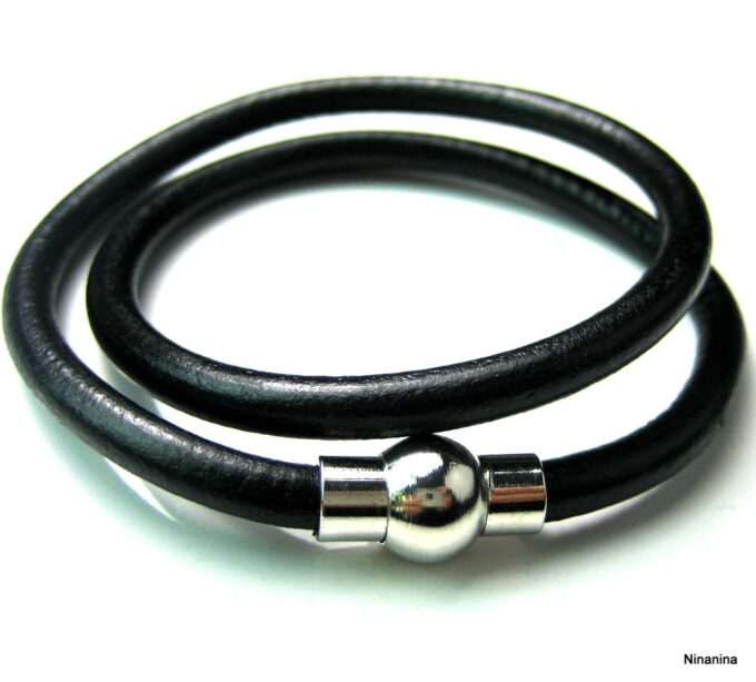 N2172terc_bracelet_cuir_2_tours_et_fermoir_boule