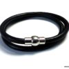 N2172tere_Bracelet_homme_cuir_2_tours_fermoir_boule_aimante